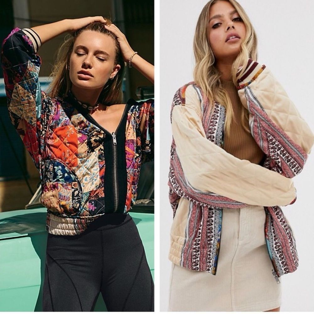 Free People Pandora Reversible Quilted Jacket Size S